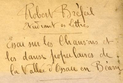 Original, essai sur les chansons et danses