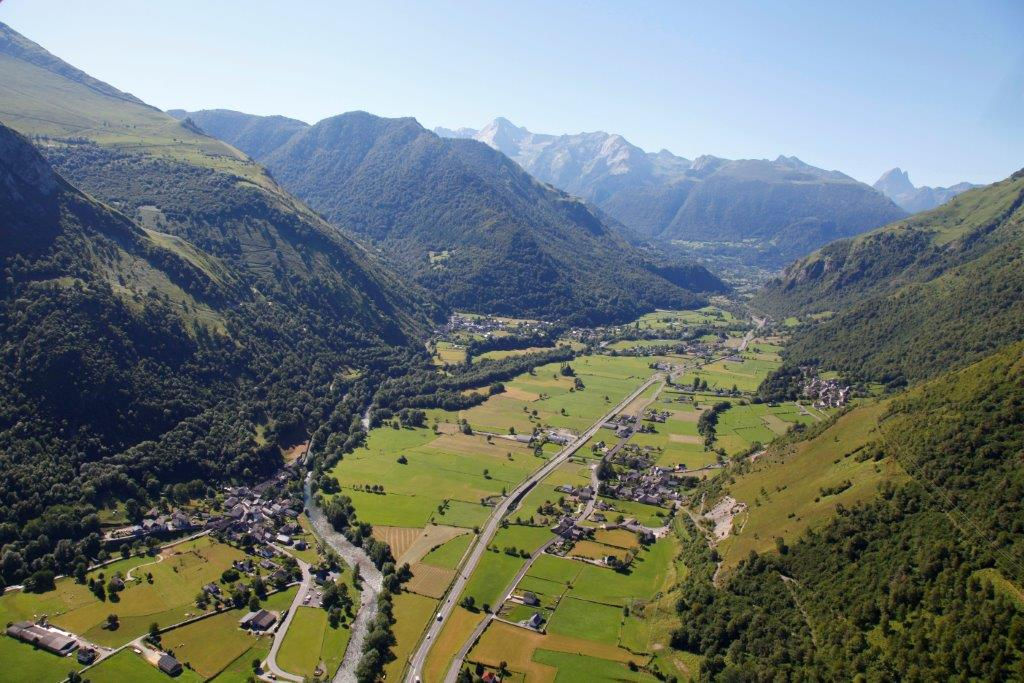 vue aerienne de la vallée