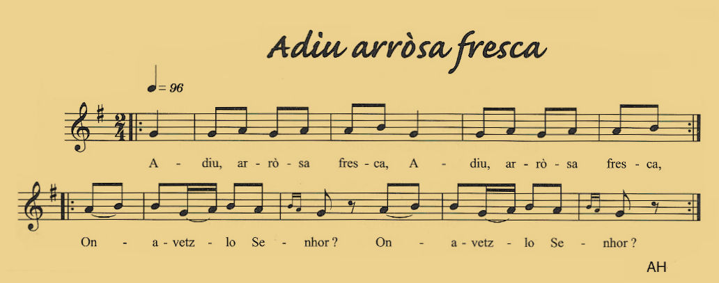 Adiu arrose fresque
