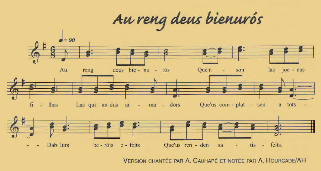 Au reng deus bienurous