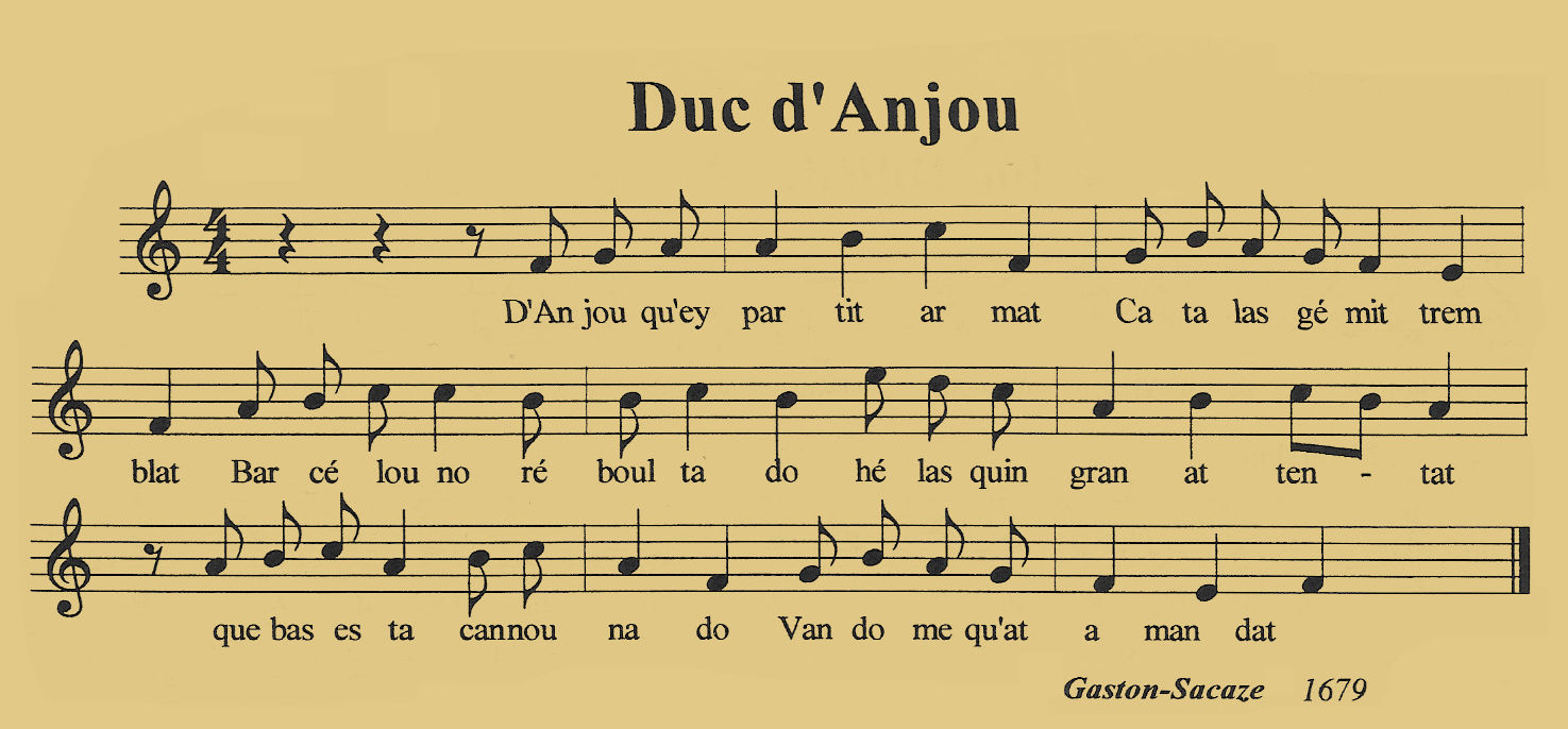 Duc D'Anjou  Barceloune