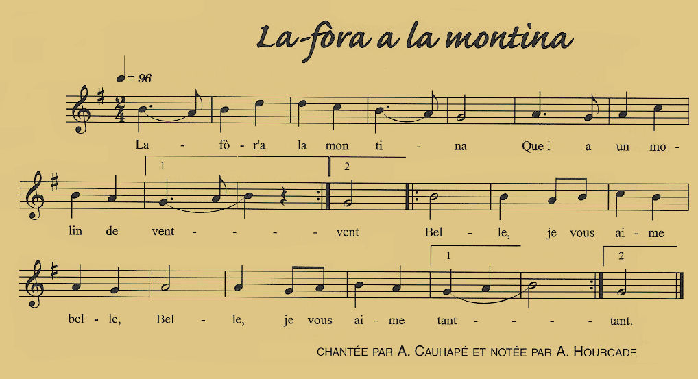 La fore a la mountine.