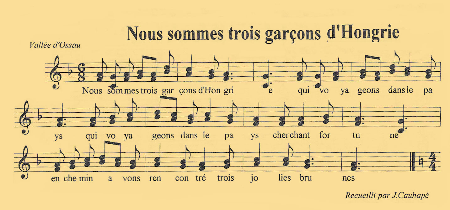Nous sommes trois garons